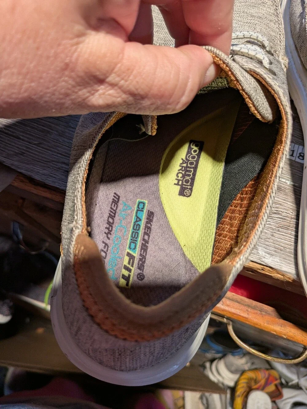 Skechers Men's Slip On Boat Shoes Gray Size 9.5